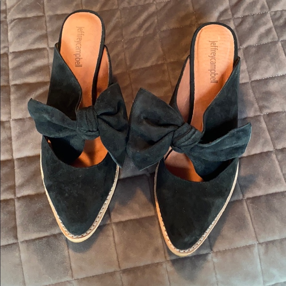 Jeffrey Campbell bow mule, only worn once